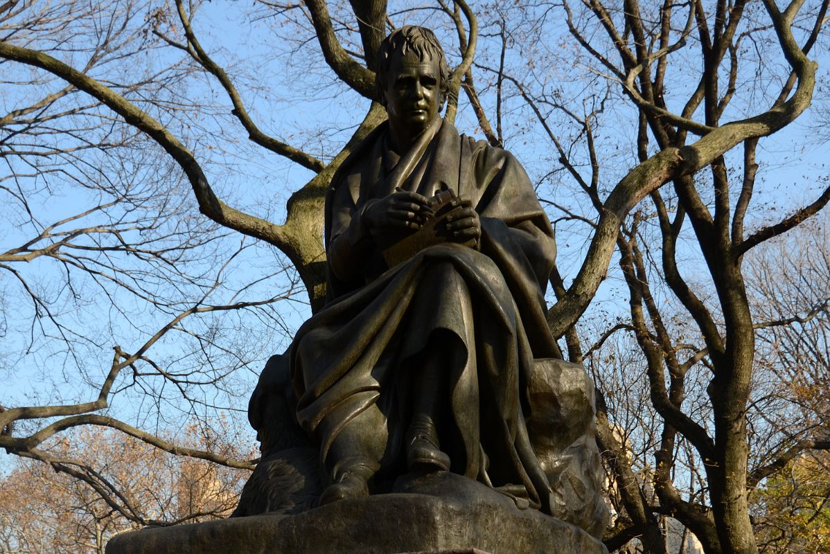 06E Sir Walter Scott Statue By Sir John Steell In Literary Walk At The South End Of The Mall In Central Park Midpark 65 St